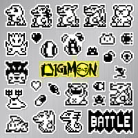 Image 2 of Digimon Original Virtual Pet 1997 Version 1 Sticker/Magnet Sets (29 Pieces) 