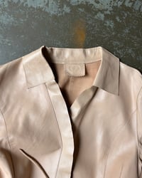 Image 4 of TIE WAIST LEATHER JACKET