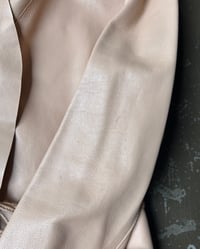 Image 6 of TIE WAIST LEATHER JACKET