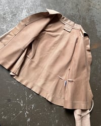 Image 9 of TIE WAIST LEATHER JACKET