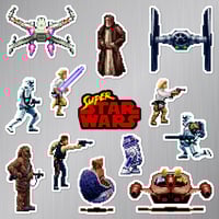 Image 2 of Super Star Wars Sticker/Magnet Sets (13 Pieces) 