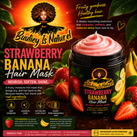 Image 1 of Strawberry Banana Hair Mask 8oz