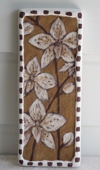 Image 1 of Ochre Orchids orignal plaster artwork