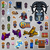 Image 2 of Illusion of Gaia Sticker/Magnet Sets (34 Pieces)