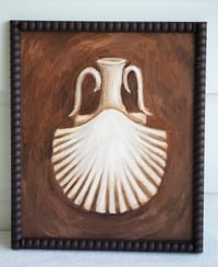 Image 1 of Greek Shell Flask original oil painting artwork