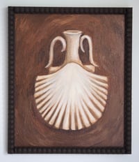 Image 2 of Greek Shell Flask original oil painting artwork
