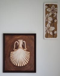 Image 3 of Greek Shell Flask original oil painting artwork