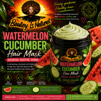 Image 1 of Watermelon Cucumber Hair Mask 8oz