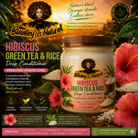 Image 1 of Rice and Hibiscus Deep Conditioner 16oz (Mason Jar)