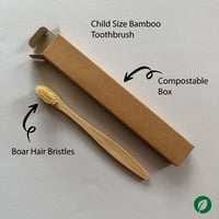 Child Size Bamboo Toothbrush (boar hair bristles)