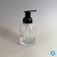 Reusable Glass Foaming Hand Soap Bottle 8.45 oz.