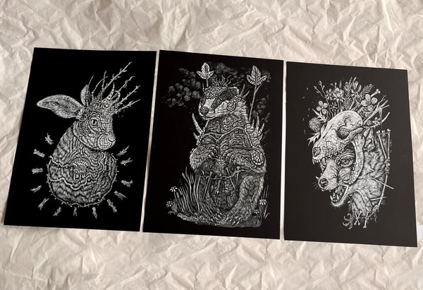 Image of 'Portraits from the Orata' Screen print series