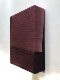 Image 2 of stitched silk composition 3d (bordeaux)