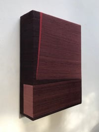 Image 1 of stitched silk composition 3d (bordeaux)