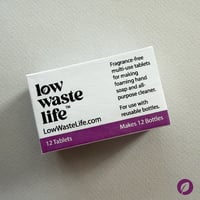 Fragrance-Free Multi-Use Tablets for Making Foaming Hand Soap and All-Purpose Cleaner.