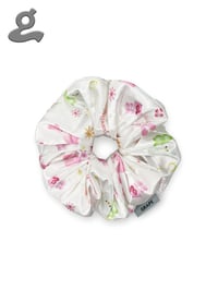 Printed Satin Scrunchie