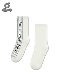 Image 1 of Slogan Crew Socks