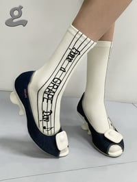 Image 2 of Slogan Crew Socks