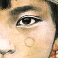 Image 2 of Peinture originale - "Les plumes de Guacamayo" - Amazonie péruvienne