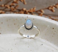 Image 1 of Ophelia Rainbow Moonstone Sterling Silver Ring