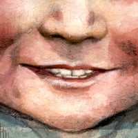 Image 4 of Peinture originale - "Petit berger au bonnet à pompons" - Pérou