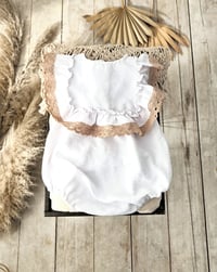 Image 3 of Boho photo prop | bodysuit for photosession | Giuseppina | sitter | age 12 months | white