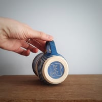 Image 5 of Waves Sgraffito Mug #1