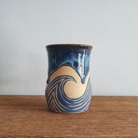 Image 2 of Waves Sgraffito Mug #2