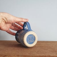 Image 5 of Waves Sgraffito Mug #2