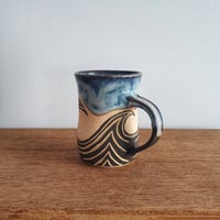 Image 3 of Waves Sgraffito Mug #3
