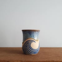Image 2 of Waves Sgraffito Mug #5