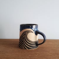 Image 3 of Waves Sgraffito Mug #7