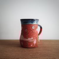 Image 2 of Ci Hela. Hunting Hound Sgraffito Mug 