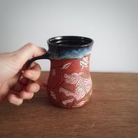 Image 4 of Ci Hela. Hunting Hound Sgraffito Mug 