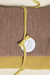 Image 2 of set of baby alpaca fine wide scarfs _ honey