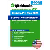 QuickBooks Desktop Pro Plus 2024 – Lifetime License Key – USA Version (1 User)