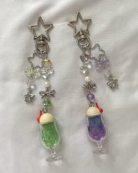 Image 2 of fruit soda sundae float keychains