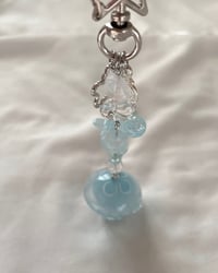 Image 4 of cloudy moon jellyfish keychain