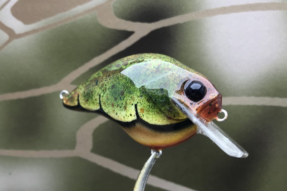 Custom Airbrushed S-CRANK 1.5 Squarebill Crankbait 909 - Image 2