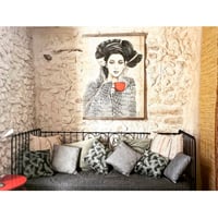 Image 15 of Panneau en papier froissé "La Tasse rouge"