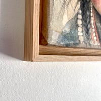 Image 7 of Peinture originale - "Fillette aux nattes" - Népal