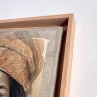 Image 8 of Peinture originale - "Fillette aux nattes" - Népal