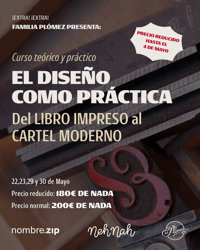 Image 1 of Curso. El diseño como práctica. Del libro impreso al cartel moderno