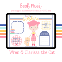 Image 4 of Book Nook Digital Sticker Set