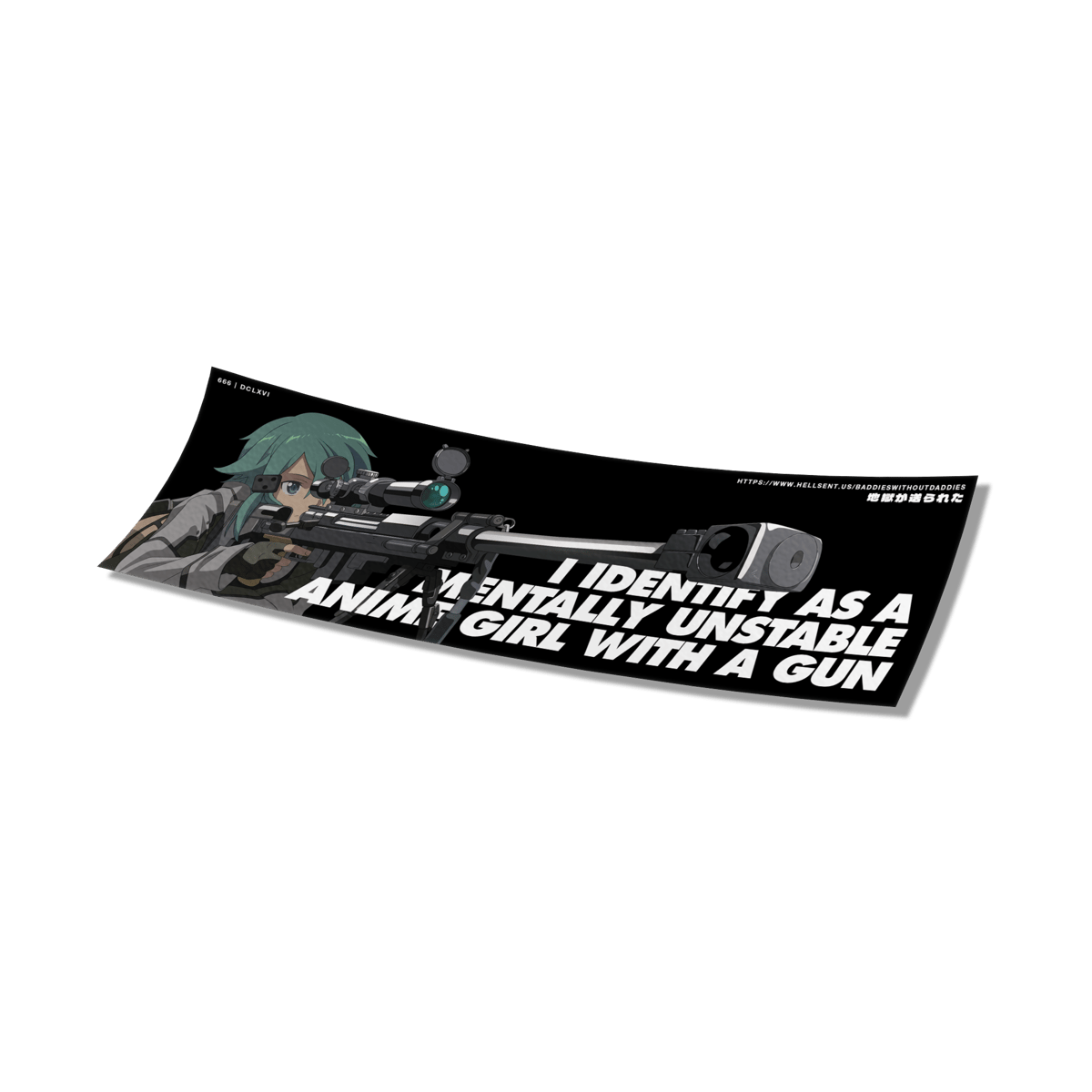 Image of Mentally Unstable Anime Girl Sticker