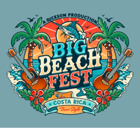 Image 2 of PRE ORDER - Big Beach Fest Tee - Hthr Blue Lagoon
