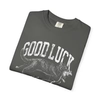 Image 3 of Good Luck With That vintage cat Graphic Tee T-Shirt | Garment-Dyed