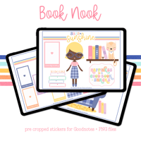 Image 1 of Book Nook Digital Sticker Set