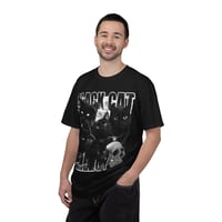 Image 4 of Black Cat Energy shirt | Gothic cats with skull graphic