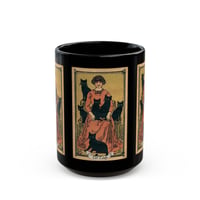 Image 1 of Cat Lady, tarot coffee mug, Black Mug (15oz)-46416580